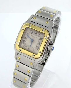 Cartier Santos Orologio Donna Acciaio/Oro Documenti Rif. 1057930