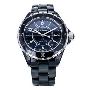 Chanel J12 Black Ceramic Automatic Black Dial Unisex Watch H0685