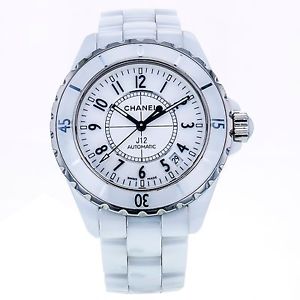 Chanel J12 White Ceramic Automatic White Dial Unisex Watch H0970