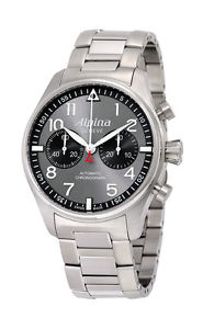 Alpina Startimer Pilot Chronograph Automatic Steel Mens Watch AL 860GB4S6B