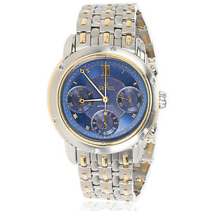 Men's 1990s Gevril 18K Yellow Gold/Steel Chronograph Automatic Watch K0111