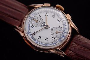 HEUER VINTAGE CHRONOGRAPH WATCH OUTSTANDING CAL VALJOUX R77 CIRCA 1940 BEAUTIFUL