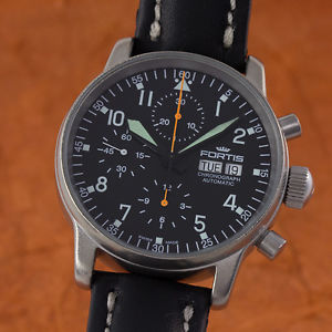 FORTIS FLIEGER AUTOMATIK CHRONOGRAPH HERRENUHR STAHL 597.10.141.2 VP: 2195,- €