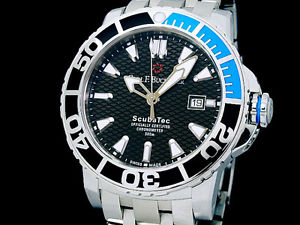 Auth Carl F. Bucherer Scuba Tech 00.10632.23.33.21 SS Auto Men's Watch(S A48364)