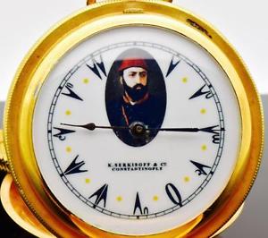 RARE Ottoman General's Pasha military award watch. Tughra case.Sultan Abdulaziz
