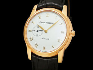 Auth Girard-Perregaux GP3000 Series 9050 K18PG Auto Men's Watch(S A48238)