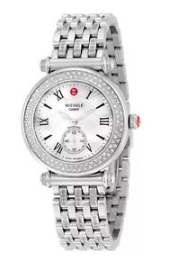 NEW AUTHENTIC MICHELE CABER CLASSIC DIAMOND LADIES WATCH MWW16A000001