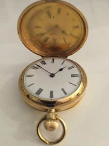 John Bennett 18K Solid Gold Pocket Hunter Watch