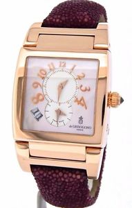 Solid 18K Rose Gold de Grisogono Instrumento Uno DF N11 Dual Time Date MOP