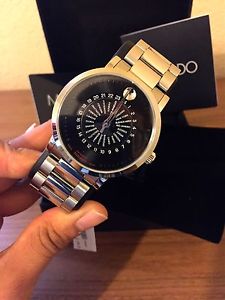 Movado Red Label Automatic Stainless Steel Mens Watch 0606698 