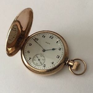 ANTIQUE 9ct 9k GOLD Canadian ELGIN MECHANICAL POCKET WATCH