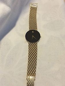14k Gold Mans Movado Museum  Watch