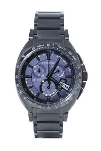 CITIZEN Attesa Eco Drive Ltd Nos ATD53 3083 Quartz Blue Titanium Mint #0294