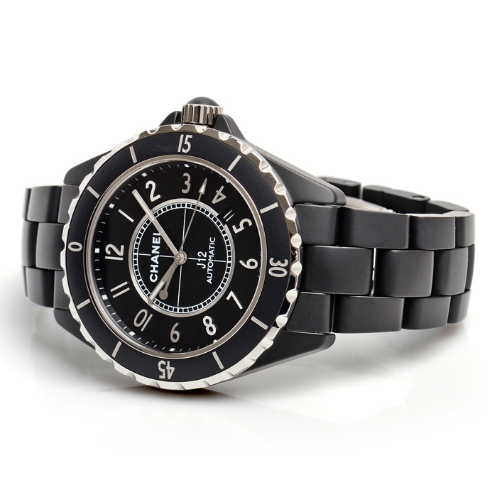 Used Watch Men Chanel J12 42 matte black ceramic H3131 Automatic black J6V