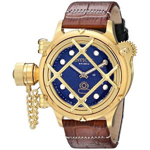 Invicta Mens 16247 Russian Diver Analog Display Mechanical Hand Wind Brown Watch