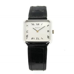 ZENITH Meccanico Manuale Rettangolare in Acciaio 28 1581 355 CFYitp