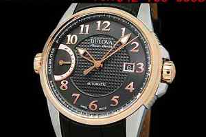 Auth BULOVA Accu Switzerland Calibrator 65B154 SS Auto Men's Watch(S A0330)