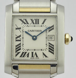 CARTIER TANK FRANCAISE 18k GOLD & STEEL