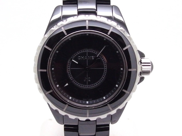 Used[A] Watch CHANEL J12 Intense Black H3828 quartz black ceramic R6Y