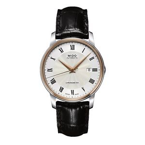 MIDO Mod. BARONCELLI III GOLD AUTOMATIC  DATA 39mm SWISS MADE ref. M010.408.46.0
