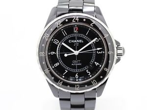 Used[A] Watch Men CHANEL J12 H2012 automatic black ceramic C4K