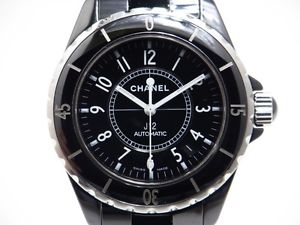 Used[A] Watch CHANEL J12 H0685 automatic black ceramic F1X