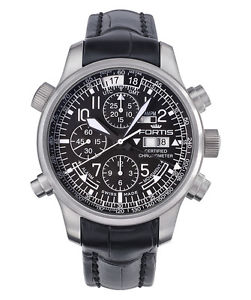 Fortis F-43 Daybreaker Stealth  Chronograph Alarm GMT, 703.10.11 LC01 UVP 14500€