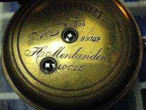 Le Locle antique hunter pocket watch