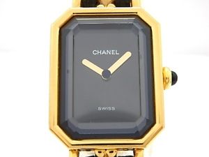 Used[A] Watch CHANEL Premiere L H0001 Quartz black GP / leather H5J