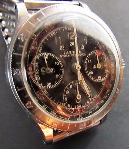 VINTAGE JARDUR PILOT'S WATCH-REVOLVING OUTER BEZEL; PILGRAM MOVEMENT-FUNCTIONS++