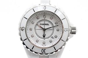 Used[A] Watch Women CHANEL J12 12P diamond H1628 quartz white ceramic F9F