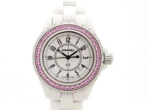 Used[A] Watch Women CHANEL J12 H1181 quartz White Arabic dial White ceramic T4Z
