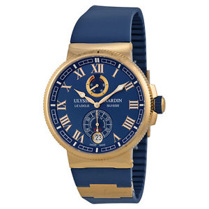 Ulysse Nardin Marine Chronometer 18kt Rose Gold Mens Watch 1186-126-3-43