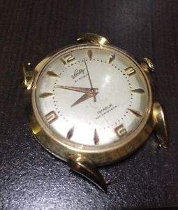 Vintage 18k Solid Gold Sully 21 Rubis  Incabloc Antimagnetic Watch Face