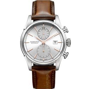 HAMILTON  - SPIRIT OF LIBERTY AC SIL GOLD INDEXES - BRW LEATHER ref. H32416581