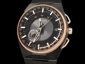 Auth CITIZEN Eco-Drive Satellite Wave F100 LIGHT CC2004-59E Men's Watch(27.1212)