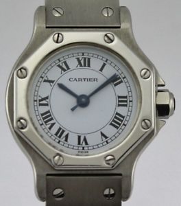CARTIER SANTOS OCTAGON RONDE AUTOMATIC DIAM 29MM LADIES