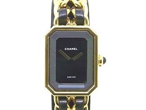 Used[A] Watch CHANEL Premiere L Quartz Black board GP / leather P9G