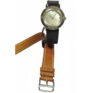 HERMES Mod. PASSE-PASSE LADY QUARTZ LEATHER STRAP 26mm