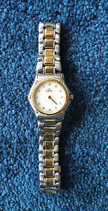 Ebel 1911 Woman's Watch - stainless steel with 18k gold bezel and diamond hour