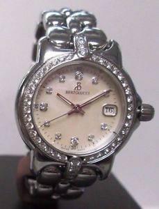 Ladies Bertolucci Pulchra Steel Diamond Mother of Pearl Dial Watch