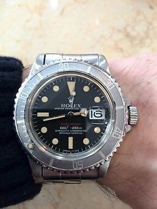 Rolex Oyster Submariner 1680 Red Mk.VI year 1973 Ghost Bezel 100% Original