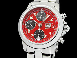 Auth MAURICE LACROIX Chronograph 7789 SS Auto Men's Watch(S A47643)