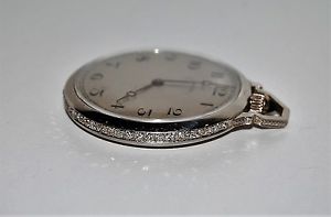 ANTIQUE  SOLID  PLATINUM  AND DIAMOND  JUVENIA CHRONOMETER  POCKET  WATCH