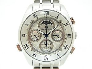 Used[A] Watch Men CITIZEN Kanpanora CTR57-0991 Quartz Silver SS L4X