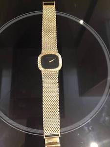 Heavy 9 Carat Bueche-Girod SOLID GOLD bracelet watch