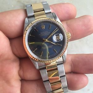 Rolex Datejust Ref 16233 Dial Blu