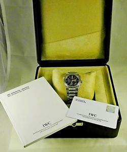 IWC INGENIEUR 3805 CHRONOGRAPH ALARM IWC 633 MECHAQUARTZ CALIBER WITH PAPERS.