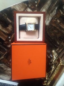 Hermes Heure H, Maxi Unisex ,vergoldet, Neuwertig OVP, Zusatz Armband