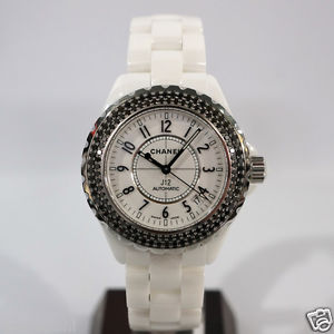 genuine CHANEL H1631 J12 Black Diamond Bezel Automatic Used / USED-B h16-30watch